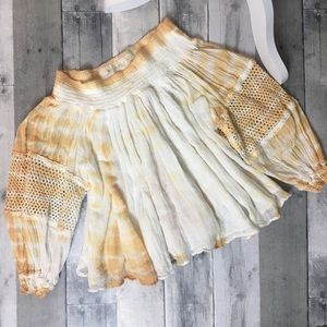 Jen’s Pirate Booty Off Shoulder Tie Dye Gauze Top